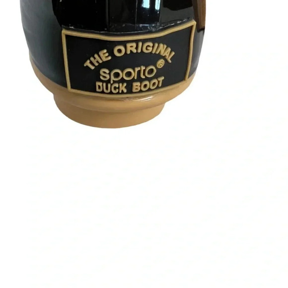 NWOT The Original Duck Boot by Sporto Ariel Lace Up Duck Rain Boots, Tan/Brown 6 - Picture 8 of 14